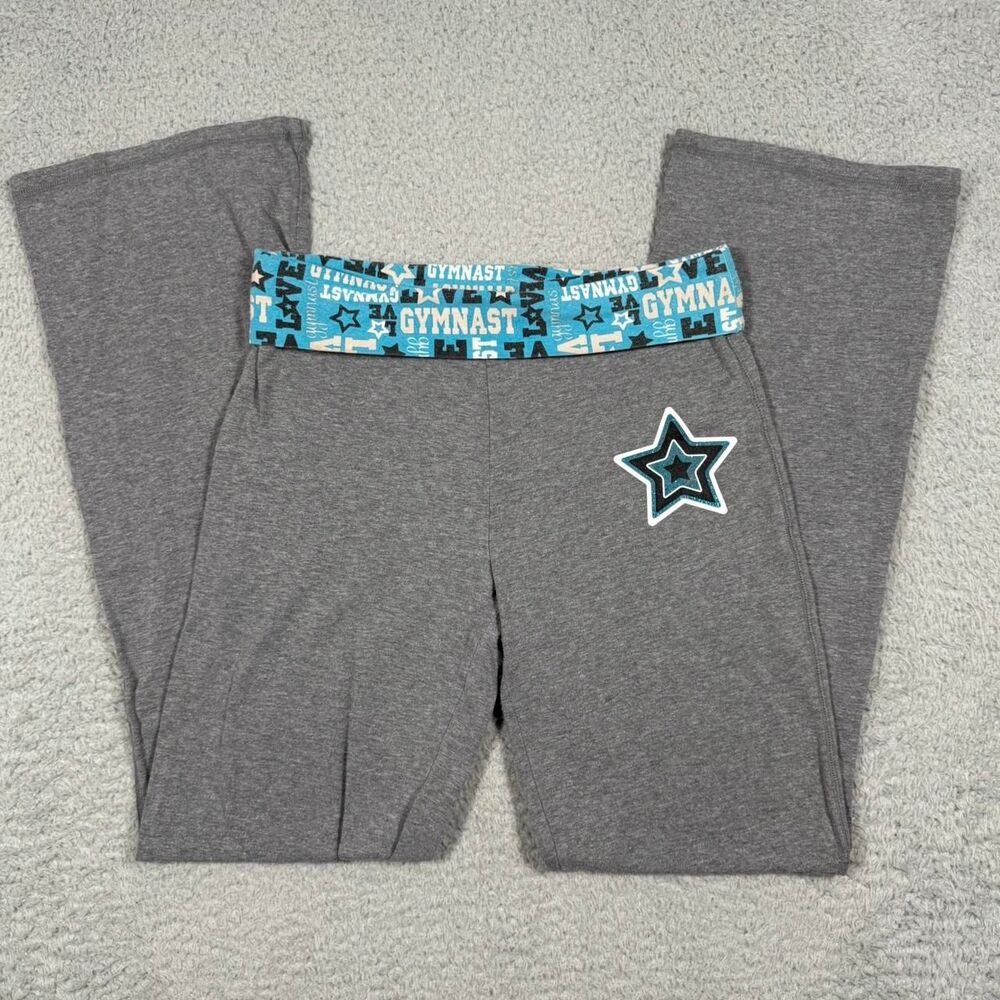 Justice Women's Grey and Blue Leggings